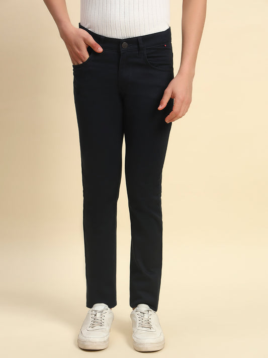 Casual Trouser for Men l Breathable & Soft with Color Fastness Regular Fit Cotton Blend Fabric Coutray Pattern Button Closure (Copy)