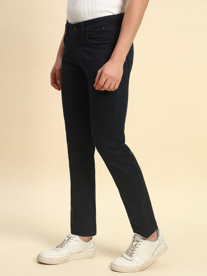 Casual Trouser for Men l Breathable & Soft with Color Fastness Regular Fit Cotton Blend Fabric Coutray Pattern Button Closure (Copy)