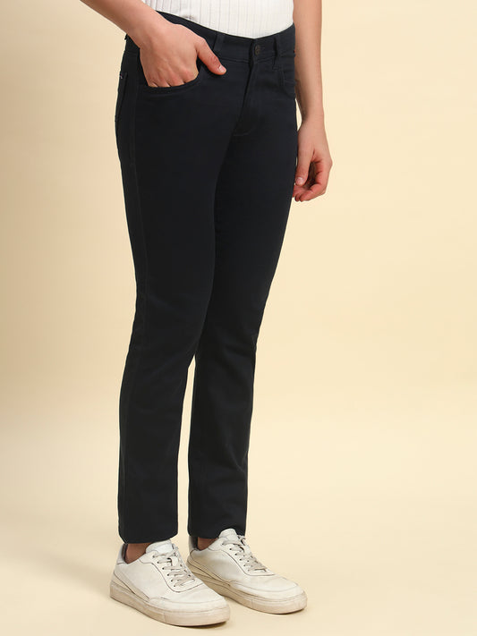 Casual Trouser for Men l Breathable & Soft with Color Fastness Regular Fit Cotton Blend Fabric Coutray Pattern Button Closure (Copy)