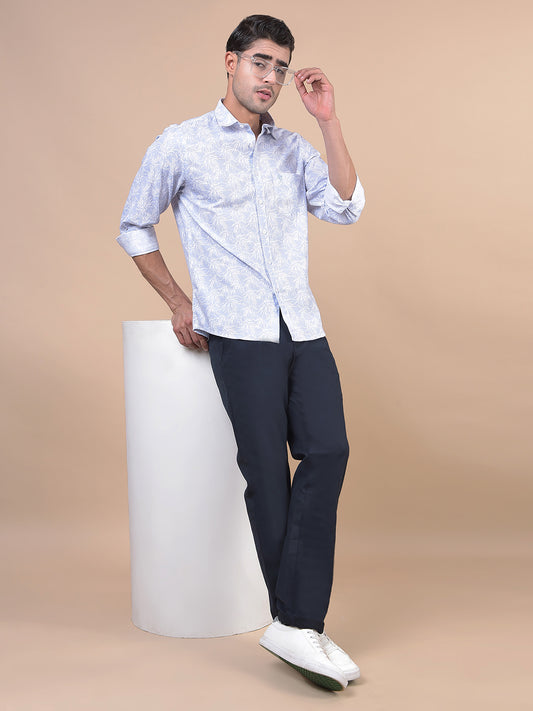 Casual Trouser for Men | Breathable & Soft with Color Fastness Regular Fit Cotton Blend Fabric Solid Pattern Button Closure