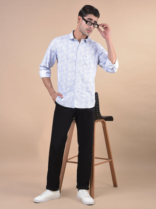 Casual Trouser for Men | Breathable & Soft with Color Fastness Regular Fit Cotton Blend Fabric Solid Pattern Button Closure