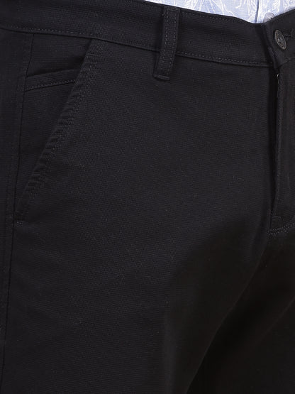 Casual Trouser for Men | Breathable & Soft with Color Fastness Regular Fit Cotton Blend Fabric Solid Pattern Button Closure