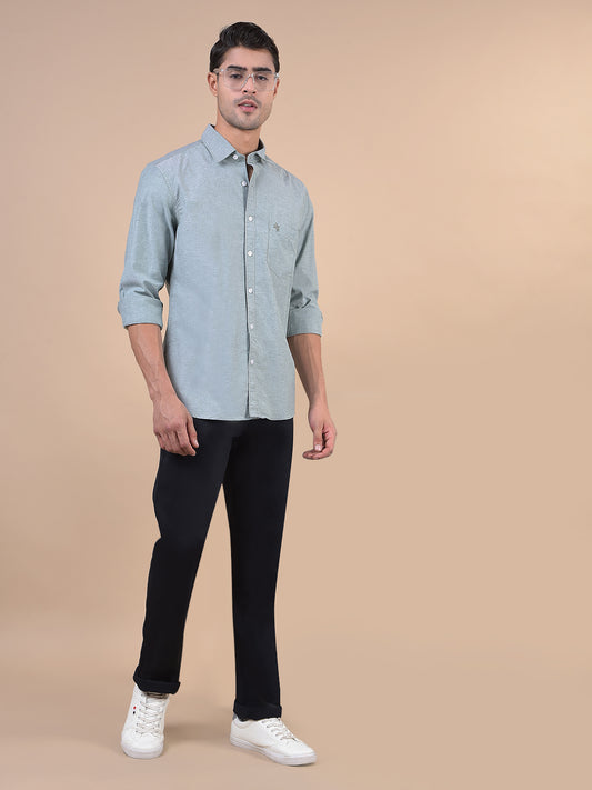 Casual Trouser for Men | Breathable & Soft with Color Fastness Regular Fit Cotton Blend Fabric Solid Pattern Button Closure