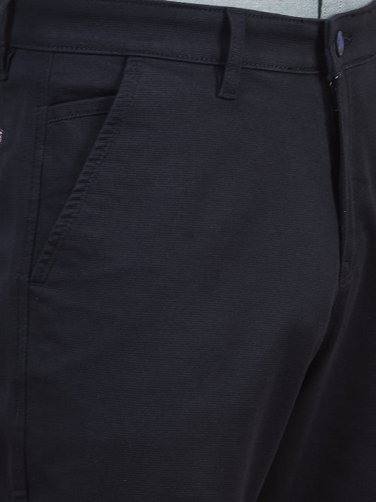 Casual Trouser for Men | Breathable & Soft with Color Fastness Regular Fit Cotton Blend Fabric Solid Pattern Button Closure