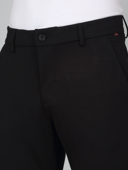 Casual Trouser for Men | Breathable & Soft with Color Fastness Regular Fit Poly Cotton Fabric Solid Pattern Button Closure