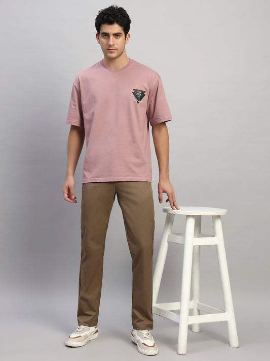 Casual Trouser for Men | Breathable & Soft with Color Fastness Regular Fit Polyester Fabric Solid Pattern Button Closure