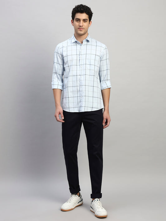 Casual Trouser for Men | Breathable & Soft with Color Fastness Regular Fit Cotton Blend Fabric Solid Pattern Button Closure