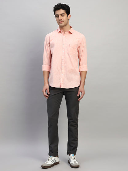 Casual Trouser for Men | Breathable & Soft with Color Fastness Regular Fit Cotton Blend Fabric Solid Pattern Button Closure