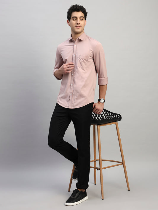Casual Trouser for Men | Breathable & Soft with Color Fastness Regular Fit Cotton Fabric Solid Pattern Button Closure