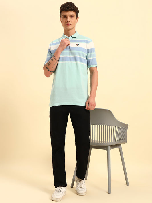 Casual Trouser for Men | Breathable & Soft with Color Fastness Regular Fit Cotton Blend Fabric Solid Pattern Button Closure