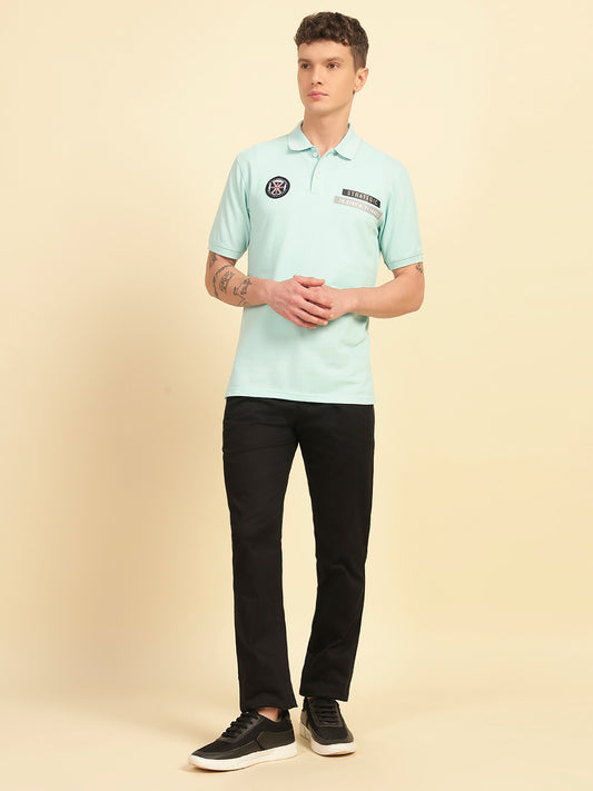 Casual Trouser for Men | Breathable & Soft with Color Fastness Regular Fit Cotton Blend Fabric Solid Pattern Button Closure