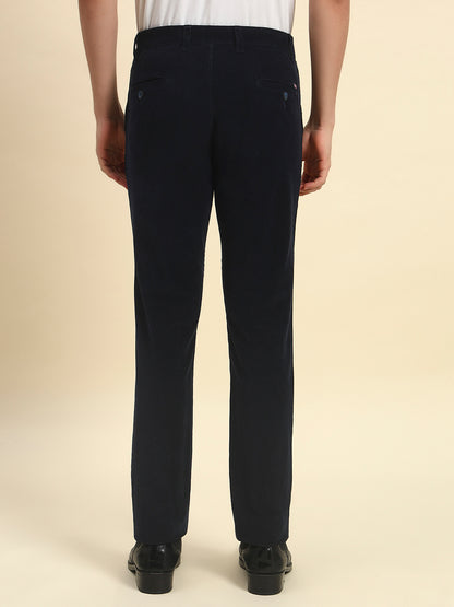 Casual Trouser for Men l Breathable & Soft with Color Fastness Regular Fit Cotton Blend Fabric Coutray Pattern Button Closure