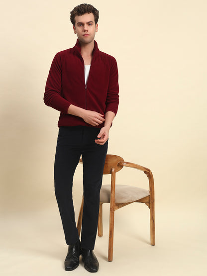 Casual Trouser for Men l Breathable & Soft with Color Fastness Regular Fit Cotton Blend Fabric Coutray Pattern Button Closure