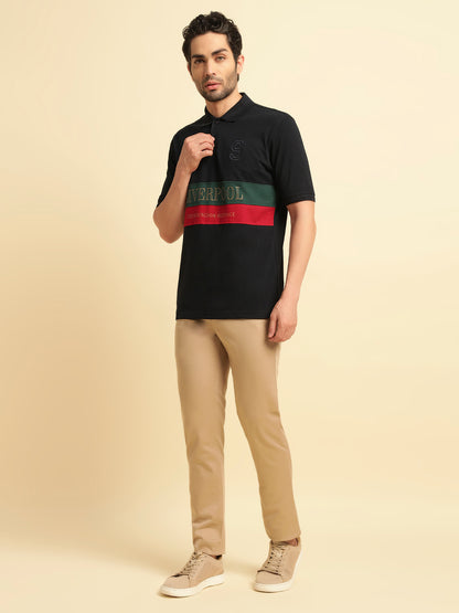 Casual Trouser for Men | Breathable & Soft with Color Fastness Regular Fit Cotton Blend Fabric Solid Pattern Button Closure