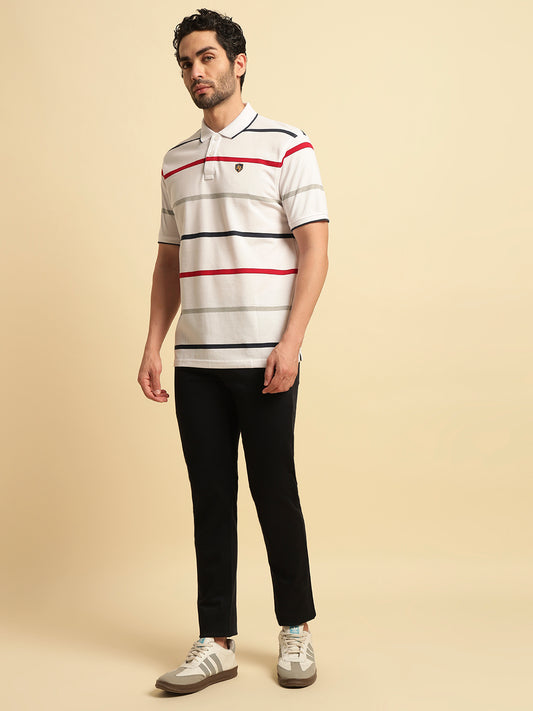 Casual Trouser for Men | Breathable & Soft with Color Fastness Regular Fit Cotton Blend Fabric Solid Pattern Button Closure