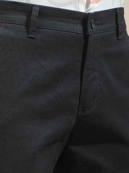 Casual Trousers for Men l Breathable & Soft with Color Fastness Regular Fit Cotton Blend Fabric Solid Pattern