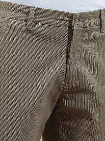 Casual Trousers for Men l Breathable & Soft with Color Fastness Regular Fit Cotton Blend Fabric Solid Pattern