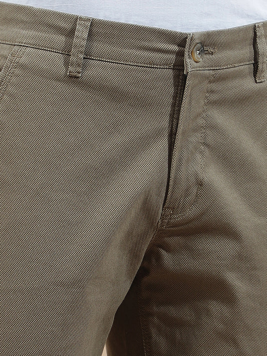 Casual Trousers for Men l Breathable & Soft with Color Fastness Regular Fit Cotton Blend Fabric Solid Pattern