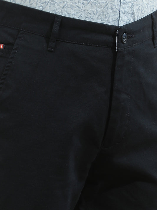 Casual Trousers for Men l Breathable & Soft with Color Fastness Regular Fit Cotton Blend Fabric Solid Pattern