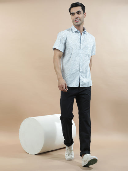 Casual Trousers for Men l Breathable & Soft with Color Fastness Regular Fit Cotton Blend Fabric Solid Pattern