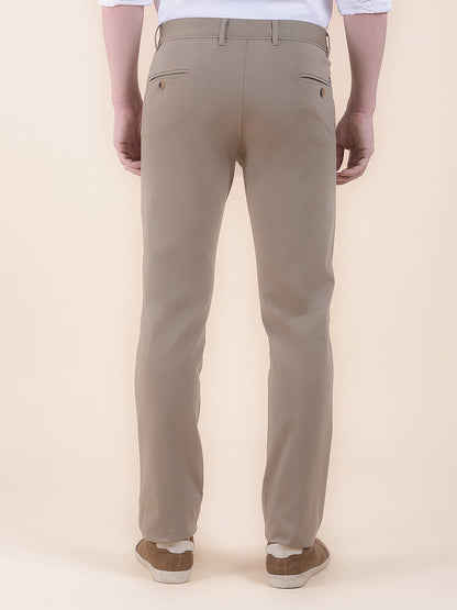 Men's Black Solid Smart Fit Casual Trouser