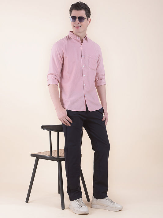 Black Smart Fit Solid Casual Trouser