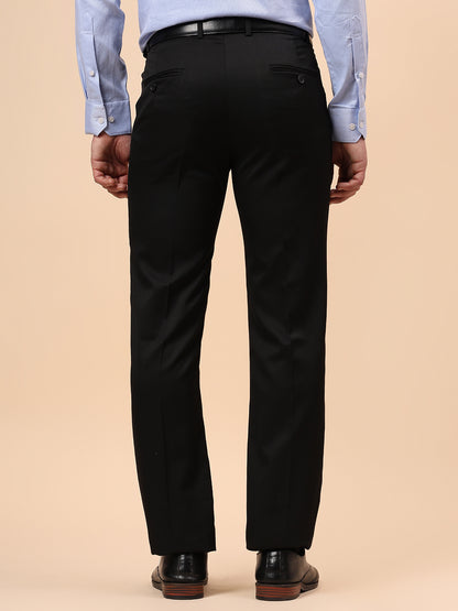 Formal Trouser for Men | Breathable & Soft with Color Fastness Regular Fit Poly Viscose Fabric Solid Pattern Hook & Eye Closure