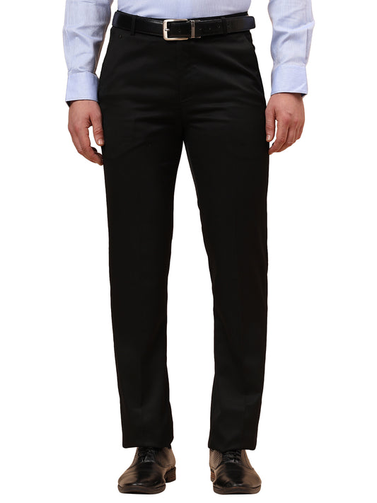 Formal Trouser for Men | Breathable & Soft with Color Fastness Regular Fit Poly Viscose Fabric Solid Pattern Hook & Eye Closure