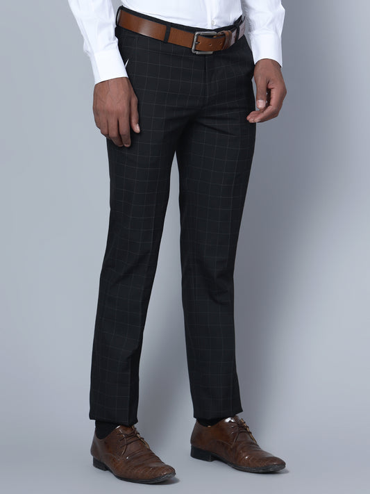 Cantabil Men Black Formal Trouser (7135788761227)