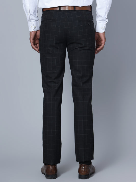 Cantabil Men Black Formal Trouser (7135788761227)