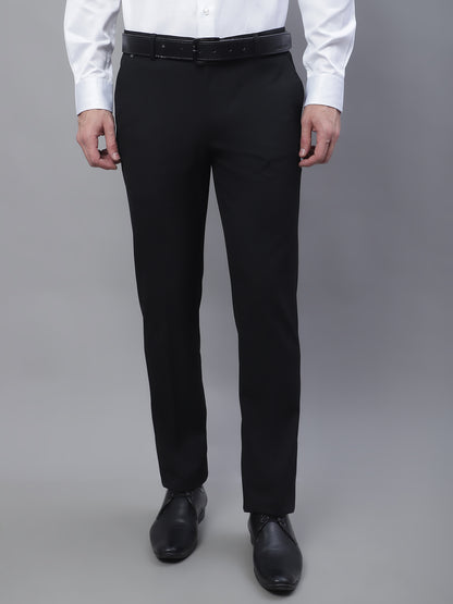 Cantabil Men Black Formal Trouser (7136122798219)