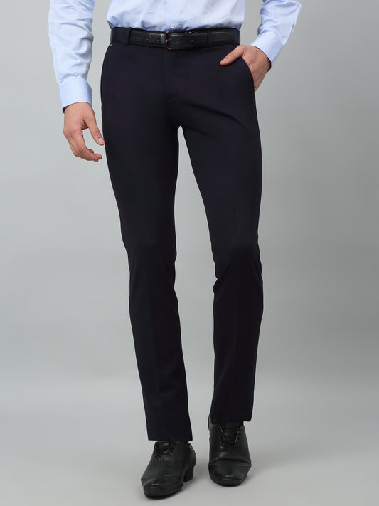 Formal Trouser for Men | Breathable & Soft with Color Fastness Regular Fit Terry Rayon Fabric Solid Pattern Hook & Eye Closure