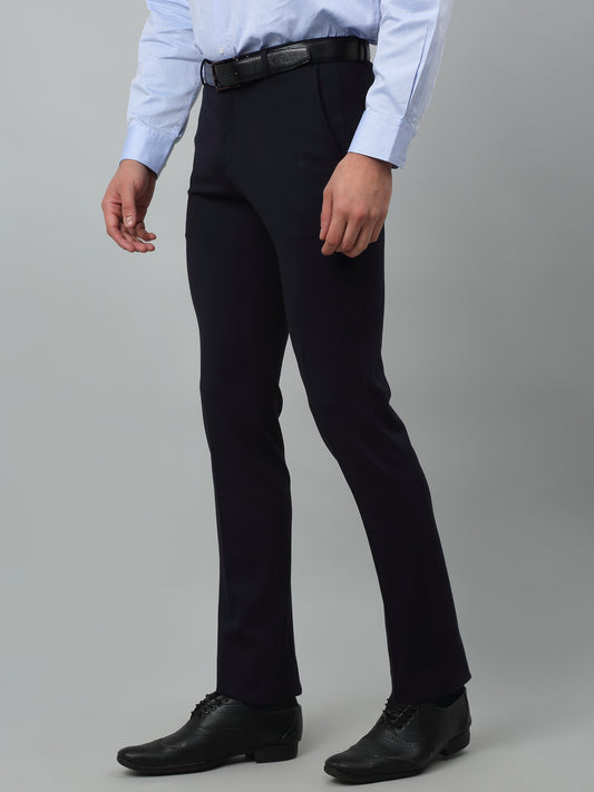 Formal Trouser for Men | Breathable & Soft with Color Fastness Regular Fit Terry Rayon Fabric Solid Pattern Hook & Eye Closure