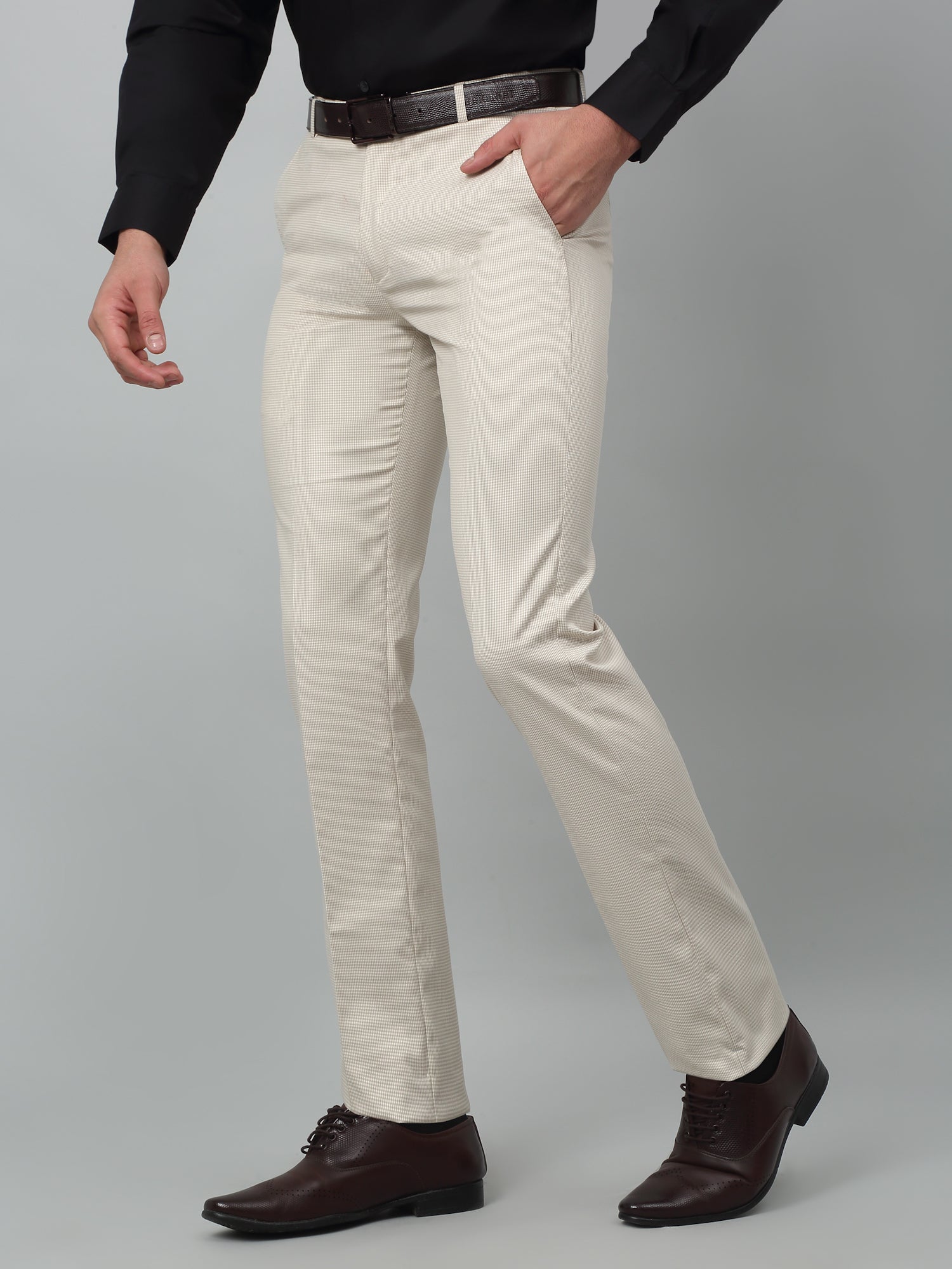 Maleno Slim Fit Men Khaki, Cream Trousers - Buy Maleno Slim Fit Men Khaki, Cream  Trousers Online at Best Prices in India | Flipkart.com