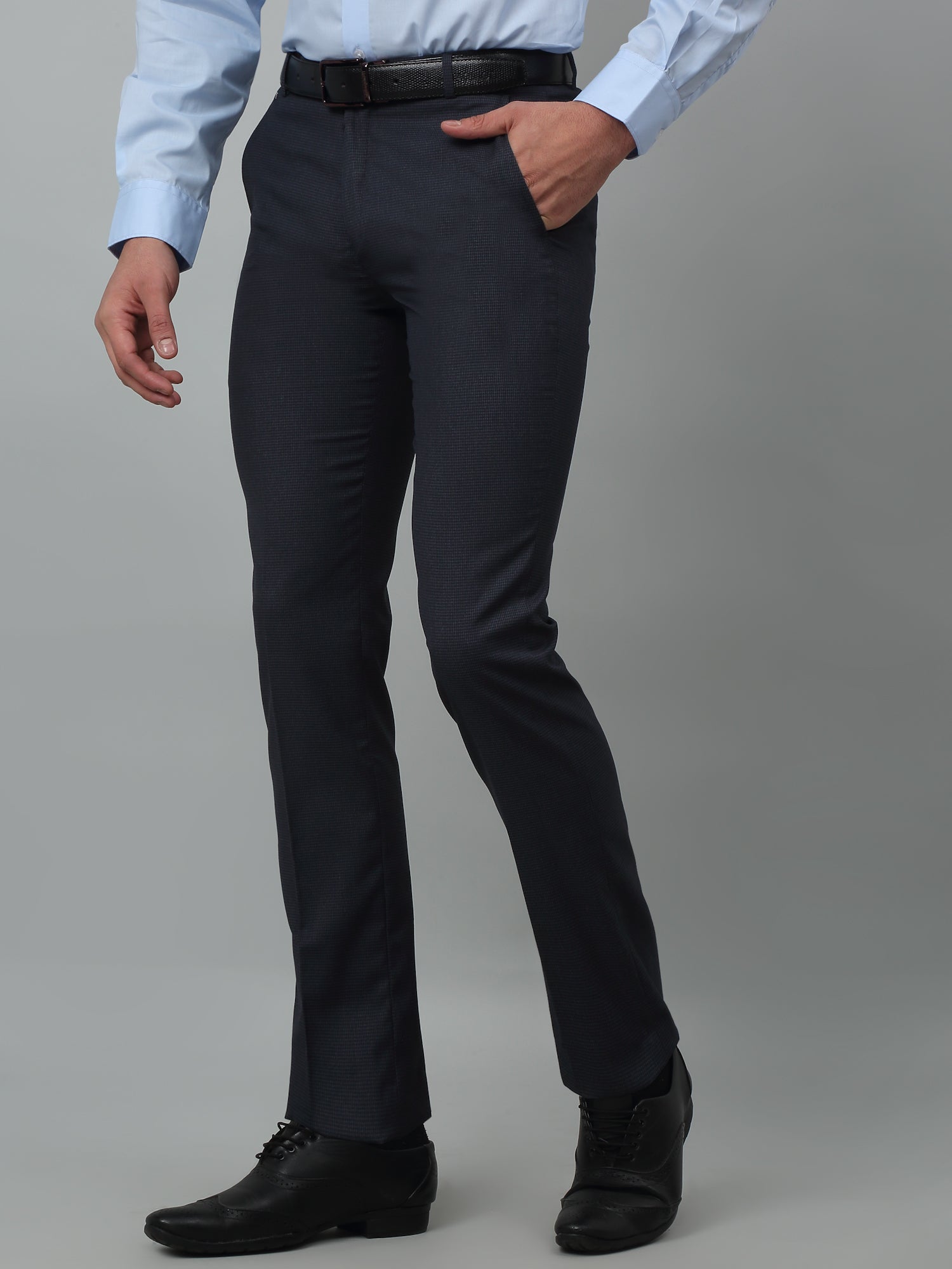 Buy Crozo By Cantabil Women Black Formal Trouser - Trousers for Women  20512336 | Myntra
