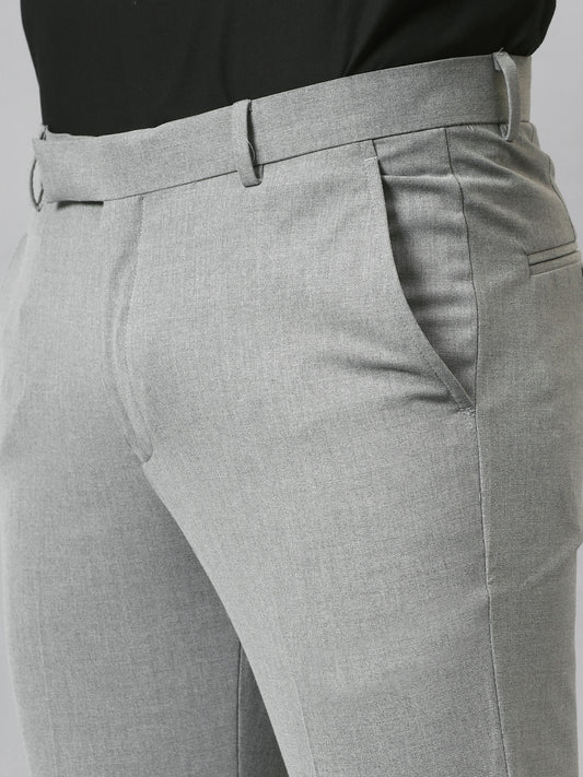 Formal Trouser for Men | Breathable & Soft with Color Fastness Regular Fit Poly Viscose Fabric Solid Pattern Hook & Eye Closure