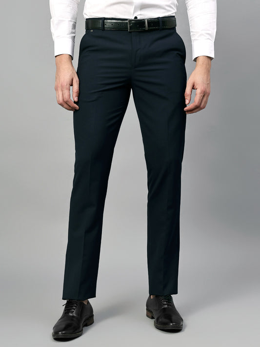 Formal Trouser for Men | Breathable & Soft with Color Fastness Regular Fit Poly Viscose Fabric Solid Pattern Hook & Eye Closure