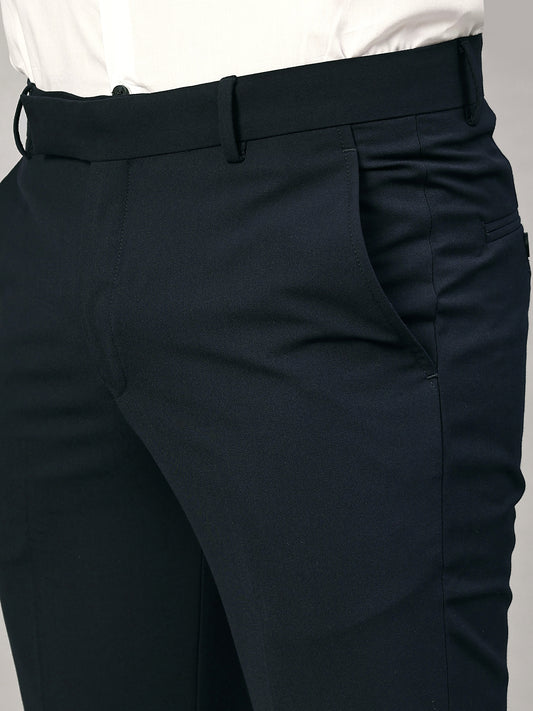 Formal Trouser for Men | Breathable & Soft with Color Fastness Regular Fit Poly Viscose Fabric Solid Pattern Hook & Eye Closure