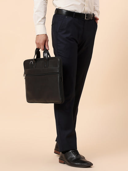 Formal Trouser for Men | Breathable & Soft with Color Fastness Regular Fit Terry Rayon Fabric Solid Pattern Hook & Bar Closure