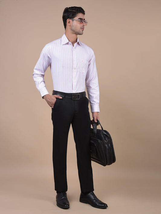 Formal Trouser for Men | Breathable & Soft with Color Fastness Regular Fit Poly Viscose Fabric Solid Pattern Hook & Eye Closure