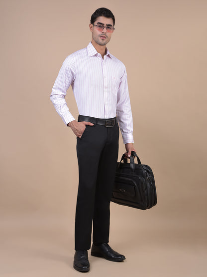 Formal Trouser for Men | Breathable & Soft with Color Fastness Regular Fit Poly Viscose Fabric Solid Pattern Hook & Eye Closure