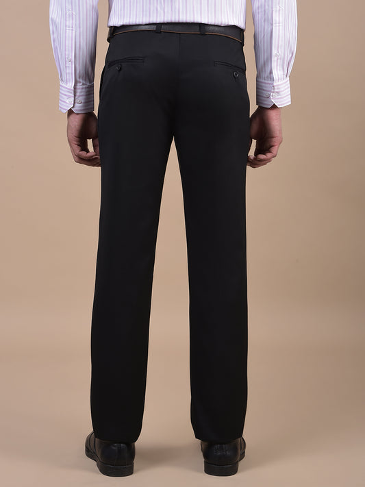 Formal Trouser for Men | Breathable & Soft with Color Fastness Regular Fit Poly Viscose Fabric Solid Pattern Hook & Eye Closure