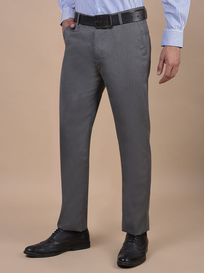 Formal Trouser for Men | Breathable & Soft with Color Fastness Regular Fit Poly Viscose Fabric Solid Pattern Hook & Eye Closure