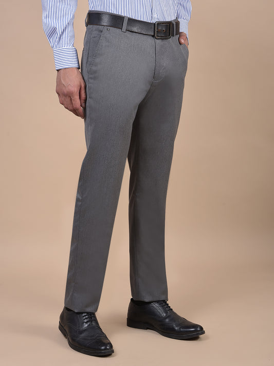 Formal Trouser for Men | Breathable & Soft with Color Fastness Regular Fit Poly Viscose Fabric Solid Pattern Hook & Eye Closure