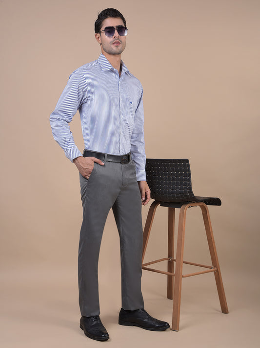 Formal Trouser for Men | Breathable & Soft with Color Fastness Regular Fit Poly Viscose Fabric Solid Pattern Hook & Eye Closure