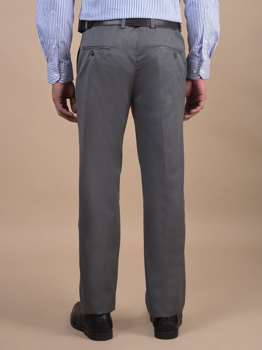 Formal Trouser for Men | Breathable & Soft with Color Fastness Regular Fit Poly Viscose Fabric Solid Pattern Hook & Eye Closure