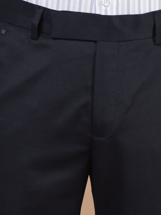 Formal Trouser for Men | Breathable & Soft with Color Fastness Regular Fit Poly Viscose Fabric Solid Pattern Hook & Eye Closure