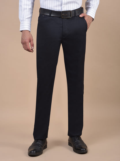 Formal Trouser for Men | Breathable & Soft with Color Fastness Regular Fit Poly Viscose Fabric Solid Pattern Hook & Eye Closure
