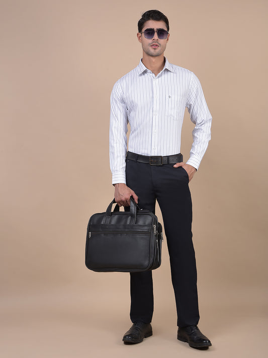 Formal Trouser for Men | Breathable & Soft with Color Fastness Regular Fit Poly Viscose Fabric Solid Pattern Hook & Eye Closure