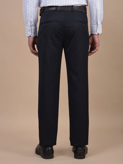 Formal Trouser for Men | Breathable & Soft with Color Fastness Regular Fit Poly Viscose Fabric Solid Pattern Hook & Eye Closure